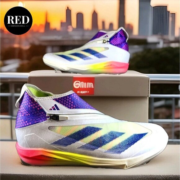 Adidas Adizero Impact+ Warp Speed White Baseball Cleats IG3488 - Men's Size 12 - Picture 1 of 15